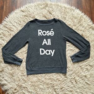 Wildfox rose all day sweater XS